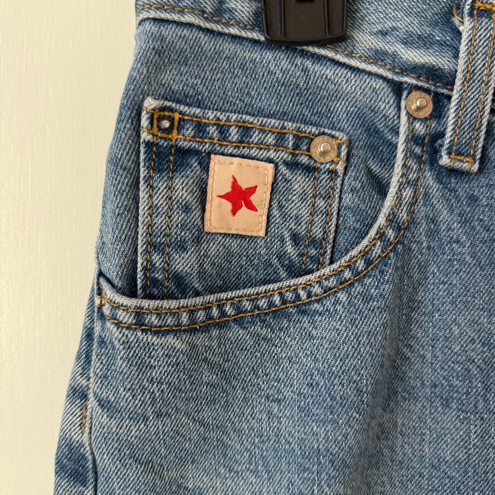 Vintage Rockies High Rise Relaxed Medium Wash Straight Leg Jeans - Picture 6 of 12